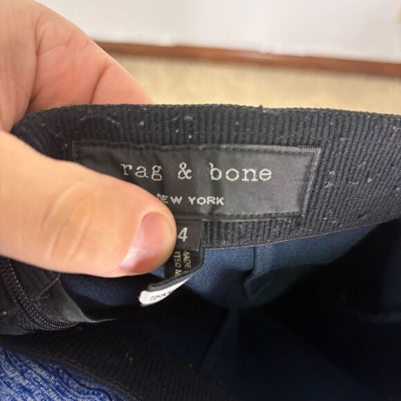 Rag & Bone High Waisted Blue Skinny Leg Dress Pants Size 4 - Picture 8 of 9